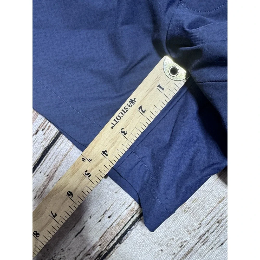Spanx Shorts Womens XL Blue Stretch Pockets Sunshine 4